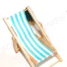 Miniatur sun chair, folding dolls house sun chair Maileg, dolls house