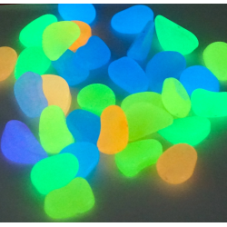 Steine selbstleuchtend 25 Stück Glühwürmchen Steine Glow in the dark