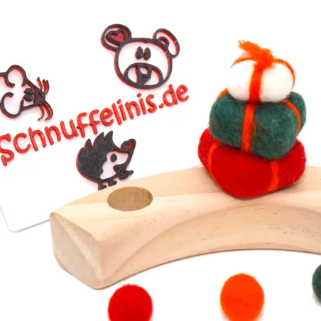 Geschenke Weihnachten Filzstecker, Geschenkstapel Filzstecker Standfuß