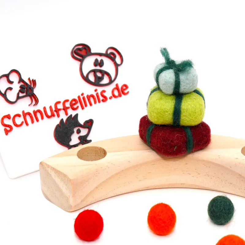 Geschenke Weihnachten Filzstecker, Geschenkstapel Filzstecker Standfuß