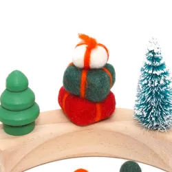 Geschenke Bäume Set, Weihnachten Filzstecker, Filzstecker mit Standfuß