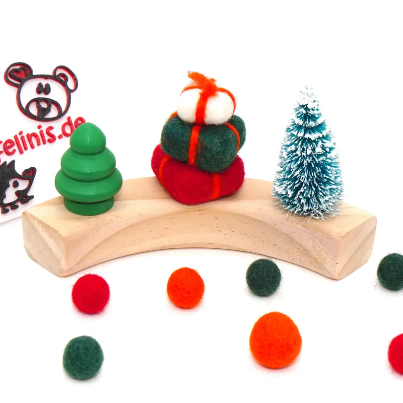 Tappo regalo anello di compleanno Sets, Regali Natale Spina di feltro legno