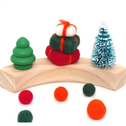 Tappo regalo anello di compleanno Sets, Regali Natale Spina di feltro legno