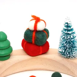 Geschenke Bäume Set, Weihnachten Filzstecker, Filzstecker mit Standfuß