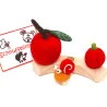 felt apple ornament, felt plug XXL apple, funny birthday decoration