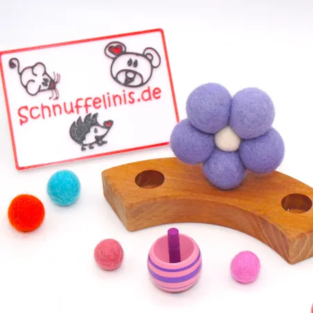 Flower plug, felt plug, XXL flower, felted birthday decoration ornaments