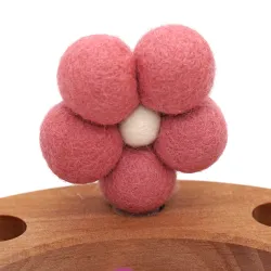 Flower plug, felt plug, XXL flower, felted birthday decoration ornaments