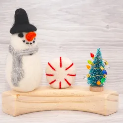 Jahresring Stecker Filz Weihnachten, gefilztes Weihnachten Gnome Set