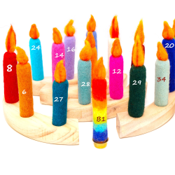 Filzkerzen Kerze nr20 Schnuffelinis