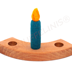 Filzkerzen Kerze 27 petrol