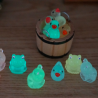Frösche lila Miniatur leuchtend