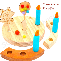 Filzkerzen Kerze 24 türkis