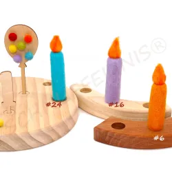 nostre candele di feltro, Candele lana di feltro, Bambini candele