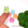 Frösche 8er Set Teich Miniatur leuchtend
