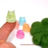 Miniatur Badeteich Frösche SET, Mini Froschteich, Mini Frösche Teich