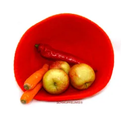 felt bowls, felt toy, Rainbow felt, Montessori toy