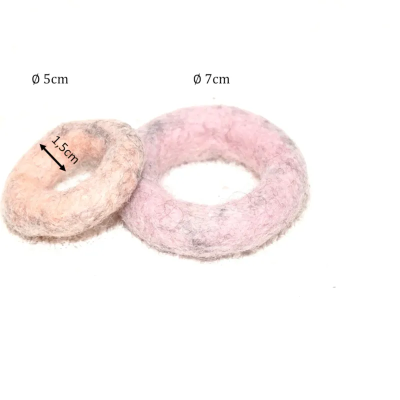 wool felt rings, Baby mobile DIY, cat toy, felt rings, felt wool rings