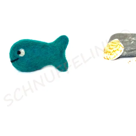 Filz Fische mit Gesicht, Montessori Baby Mobile, Taufe Fische gefilzt