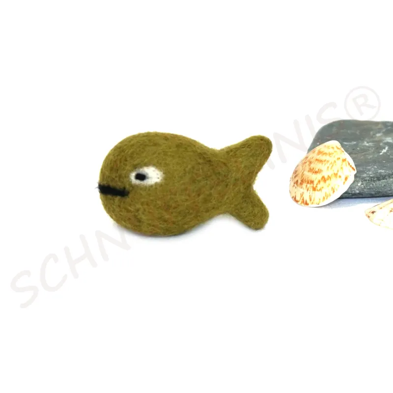 Filz Fische mit Gesicht, Montessori Baby Mobile, Taufe Fische gefilzt