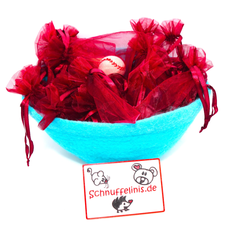 felted bowls XXL turquoise