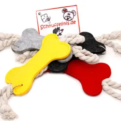 Keyring felt bone, key ring holder for dog owners, stockings for men