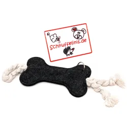 Keyring felt bone, key ring holder for dog owners, stockings for men