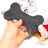 Keyring felt bone, key ring holder for dog owners, stockings for men