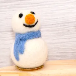 Filzwolle Schneemänner Mini, Filz Schneemann Kugeln gefilzt