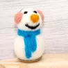 Filzwolle Schneemänner Mini, Filz Schneemann Kugeln gefilzt