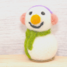 Schneemänner bunter Schal 31 Ohrenwärmer