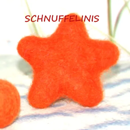 felted star ornaments, felt stars, star colorful, star wool felted