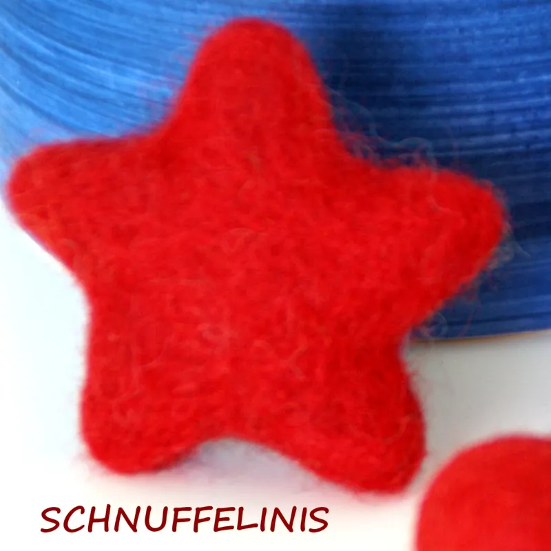 felted star ornaments, felt stars, star colorful, star wool felted