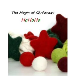 felted star ornaments, felt stars, star colorful, star wool felted