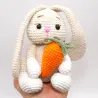 Crocheted animals bunny Charlotta, gifts for kids