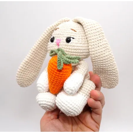 Häkeltiere Hase Charlotta, Baby Geschenk Taufe, Baby Mobile gehäkelt Hase