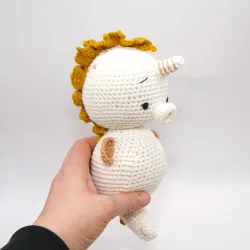 Crocheted animals bunny Charlotta, gifts for kids