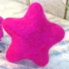 felted star ornaments, felt stars, star colorful, star wool felted