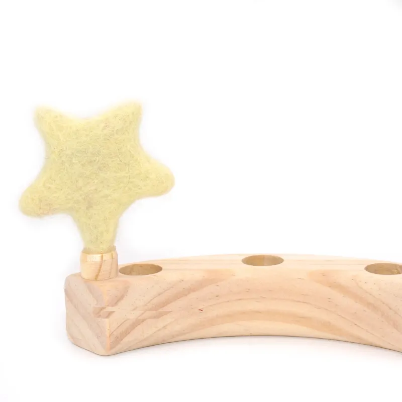 birthday ring plugs, are decorative in the annual ring, felt stars