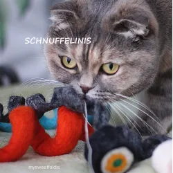 Cat felt toy, cat string, cat string, toy cat firm