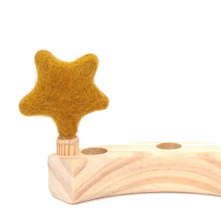 birthday ring plugs, are decorative in the annual ring, felt stars