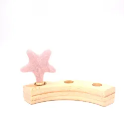 birthday ring plugs, are decorative in the annual ring, felt stars