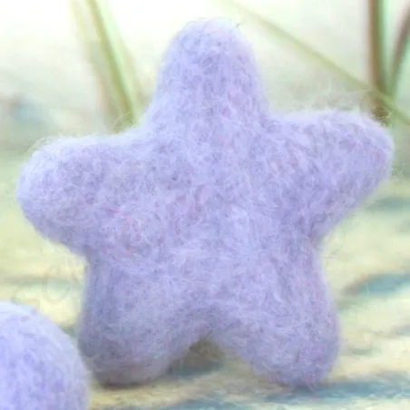 felted star ornaments, felt stars, star colorful, star wool felted