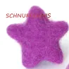 felted star ornaments, felt stars, star colorful, star wool felted