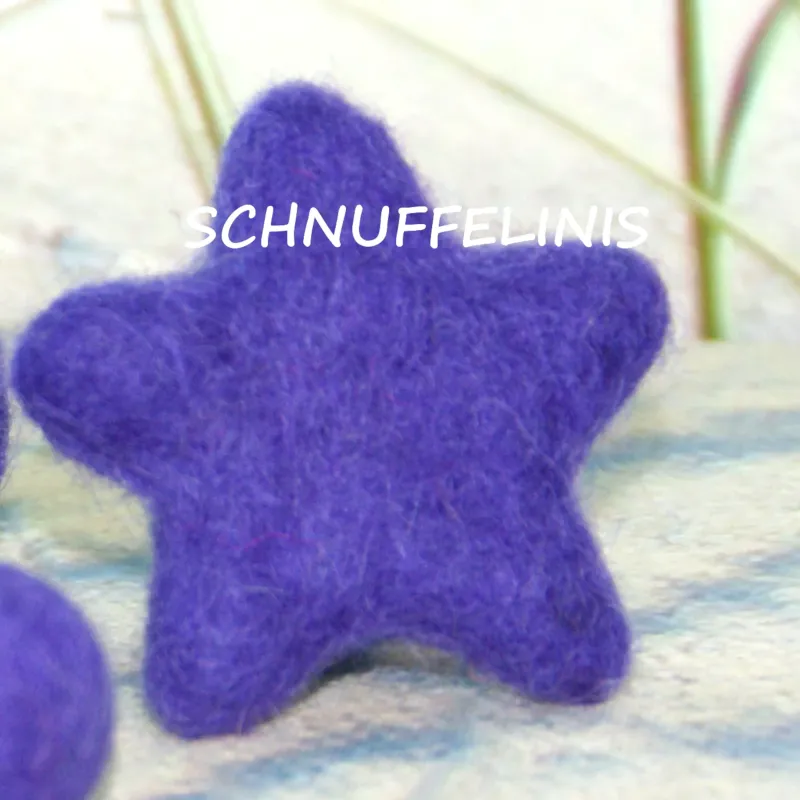 felted star ornaments, felt stars, star colorful, star wool felted