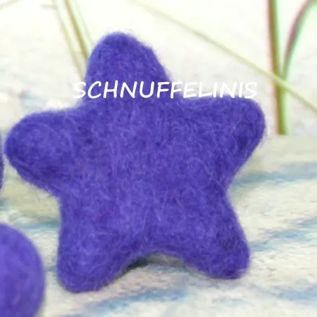 felted star ornaments, felt stars, star colorful, star wool felted