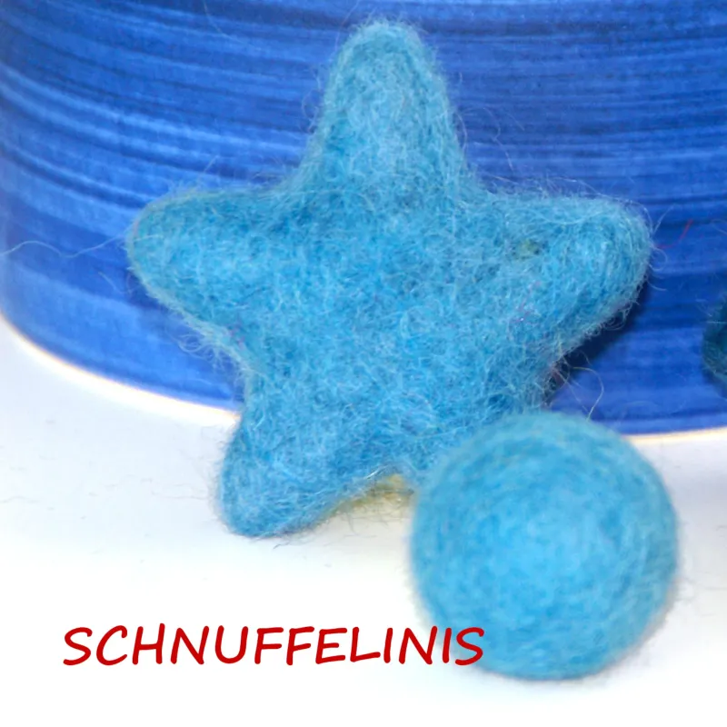 felted star ornaments, felt stars, star colorful, star wool felted