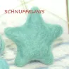 felted star ornaments, felt stars, star colorful, star wool felted