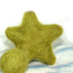 felted star ornaments, felt stars, star colorful, star wool felted