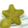 felted star ornaments, felt stars, star colorful, star wool felted