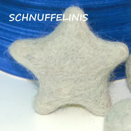 felted star ornaments, felt stars, star colorful, star wool felted